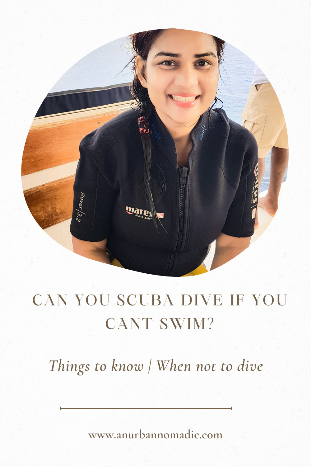 Can I learn to scuba dive if I can't swim?